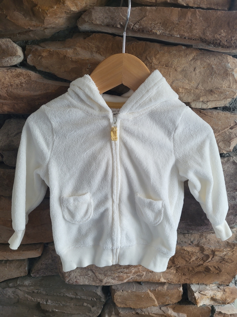 Carter's Terrycloth Hooded Zip Beach Jacket - Gender Neutral 9m